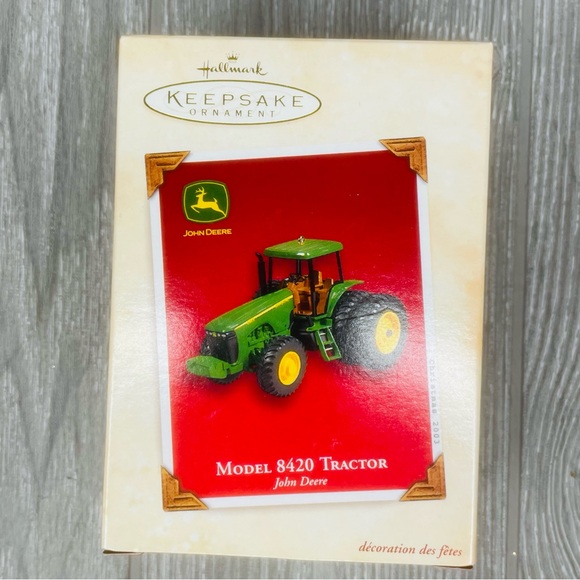 Vintage Hallmark 03 8420 tractor John Deere Ornament Die-Cast Metal collectable - Picture 4 of 11
